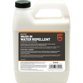 GEAR AID Wash-in Water Repellent, Long-Lasting Waterproofing for Snow and Rain Outdoor Gear, Concentrated Formula, Durable Protection Against The Elements, 1 Liter (33.8 fl oz)