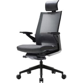SIDIZ T80 Premium Ergonomic Office Chair : Extreme Comfort Home Office Desk Chair, Adjustable Headrest, Lumbar Support, 3D Armrests, Forward Tilt, Seat Depth, Alternative Gaming Chair (Black) in Saudi Arabia
