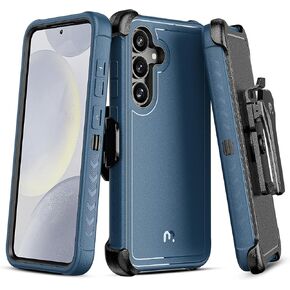 M MYBAT PRO Maverick Series for Samsung Galaxy S25 Ultra Case with Belt Clip Holster, 6.9 inch, Heavy Duty Military Grade Drop Protective Case w 360° Rotating Stand (No Screen Protector) Black