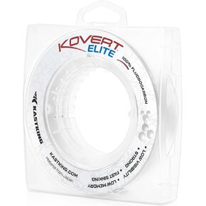 KastKing KOVERT Elite 100% Fluorocarbon Fishing line, Shock Resistant, High Clarity, Low Visibility, Highly Abrasion Resistant, Fast Sinking, Low Stretch, Low Light Refraction