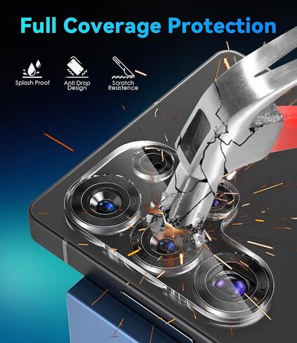 CloudValley [4 Pack Camera Lens Protector for Samsung Galaxy S25 Ultra, 9H Tempered Glass Lens Cover, Anti-Scratch & Case Friendly [Not Affect Flash & Night Shot],Clear in Saudi Arabia