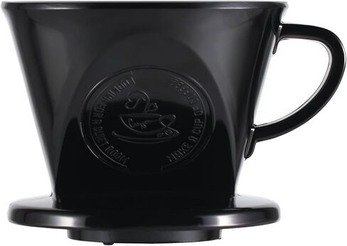 Melamine Pour Over Coffee Maker with 3 Drip Holes, Pour Over Coffee Dripper For Camping, Home, Café, Size 02 (White) in Saudi Arabia