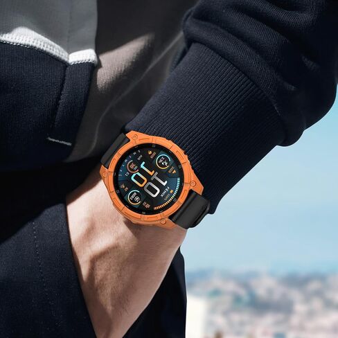 غطاء علبة Isabake متوافق مع Garmin Fenix ​​8 47mm Solar و Soft and Hoved TPU Pumper Frame Framged Presced Prescess Presctories Smart Watch Excalsions Smart in Saudi Arabia