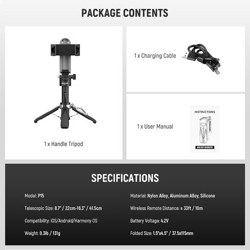 مجموعة Neewer Vlogging Ater للهاتف مع RGB LED Light/Lavalier Wireless Microphone System/Selfie Stick Phone Tripod ، Content Creator Essentials لـ iPhone Android Podcast YouTube ، PA048 in Saudi Arabia