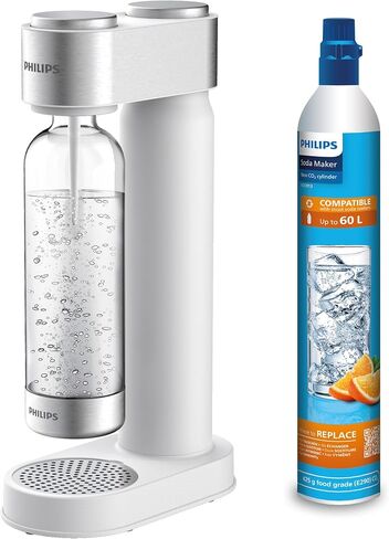 Philips Sparkling Water Maker, Soda Streaming Machine with Quick Twist Bottle, 1L BPA free PET Carbonating Bottle, Soda Maker Compatible with 60L CO2 Carbonator (NOT Included), ADD4902BKOQ/37 in Saudi Arabia