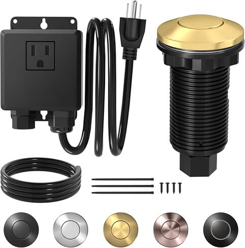 Joinfworld Disposal Disposal Switch Switch Kit Kit Broof Garbage Disposal Kit With Long Garbage Disposal Switch Oil Bronze - UL Serval in Kuwait
