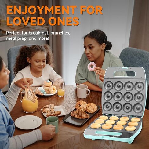 Baker's Friend Mini Donut Maker Machine, Bake 12 Mini Doughnuts, Maquina Para Hacer Donas, Perfect for Breakfast, Snacks, Desserts & More in Saudi Arabia