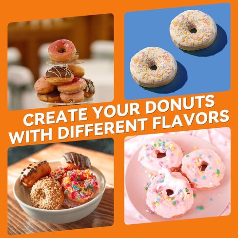 Baker's Friend Mini Donut Maker Machine, Bake 12 Mini Doughnuts, Maquina Para Hacer Donas, Perfect for Breakfast, Snacks, Desserts & More in Saudi Arabia