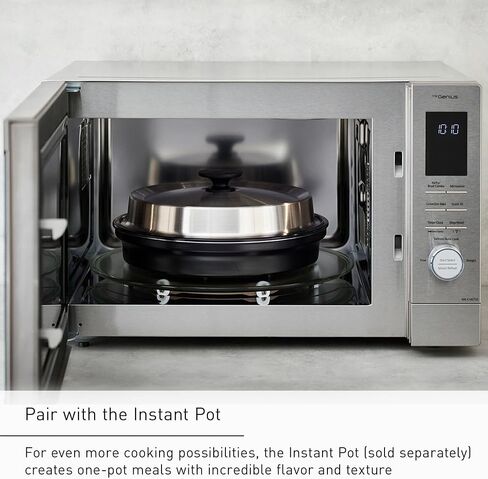 Panasonic HomeChef 4-in-1 Countertop Microwave Air Fryer Combo, Time-Saving 20 Presets + App-Linked Recipes, 1000W 1.2 cu ft Inverter Multi Oven & Convection Tech – NN-CV87QS Stainless Steel in Saudi Arabia