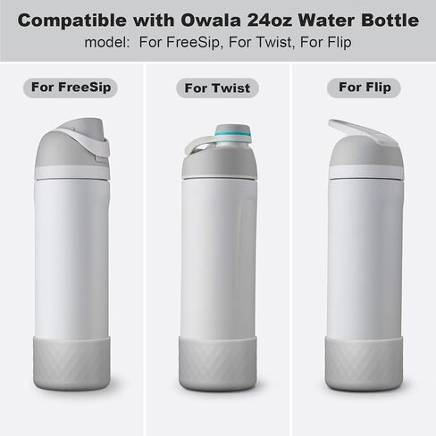 Silicone Boot for Owala Water Bottle 24 oz, Anti-Slip Protective Sleeve for FreeSip/Twist/Flip Stainless Steel Water Bottles Accessories in Saudi Arabia