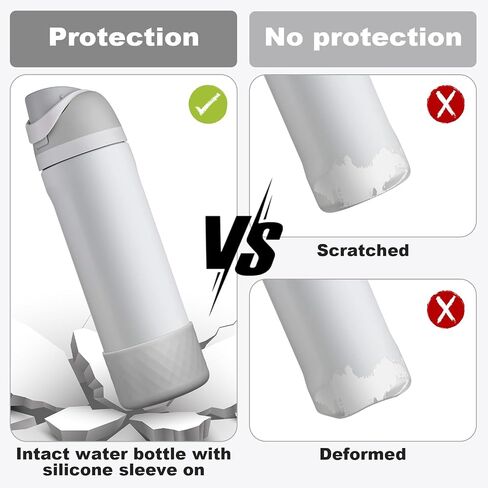 Silicone Boot for Owala Water Bottle 24 oz, Anti-Slip Protective Sleeve for FreeSip/Twist/Flip Stainless Steel Water Bottles Accessories in Saudi Arabia