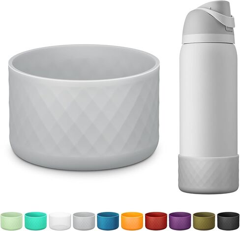 حذاء من السيليكون لزجاجة مياه Owala سعة 24 أونصة، غطاء واقٍ مضاد للانزلاق لملحقات زجاجات المياه من الفولاذ المقاوم للصدأ FreeSip/Twist/Flip in Kuwait