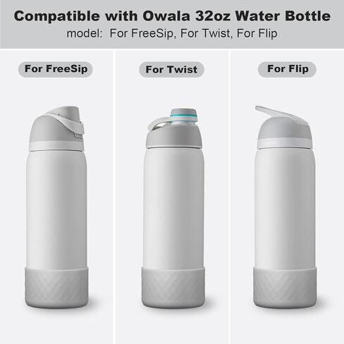حذاء من السيليكون لزجاجة مياه Owala سعة 24 أونصة، غطاء واقٍ مضاد للانزلاق لملحقات زجاجات المياه من الفولاذ المقاوم للصدأ FreeSip/Twist/Flip in Kuwait