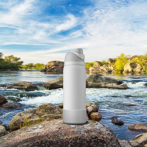 حذاء من السيليكون لزجاجة مياه Owala سعة 24 أونصة، غطاء واقٍ مضاد للانزلاق لملحقات زجاجات المياه من الفولاذ المقاوم للصدأ FreeSip/Twist/Flip in Kuwait