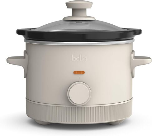 bella 1.5qt Manual Non-Toxic Slow Cooker with 3 Heat Settings, Oatmilk in Saudi Arabia