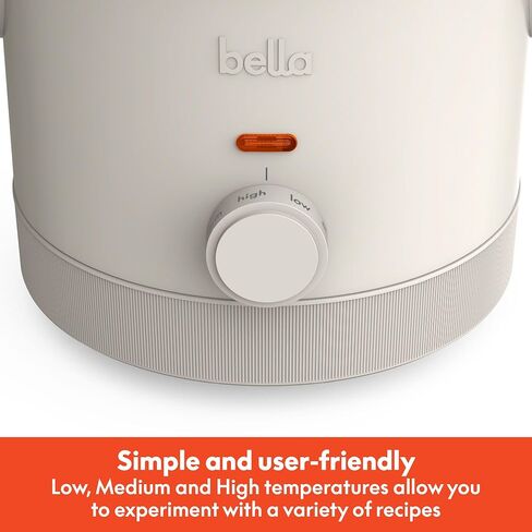 bella 1.5qt Manual Non-Toxic Slow Cooker with 3 Heat Settings, Oatmilk in Saudi Arabia