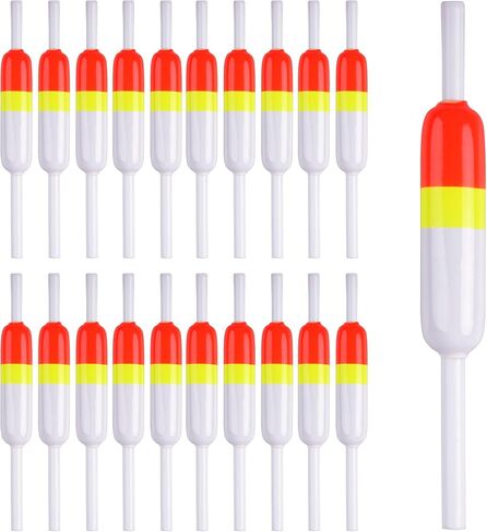 Fishing Floats and Bobbers,10PCS Wood Slip Bobbers Spring Oval Stick Slip Floats for Crappie Trout Panish Bass Fishing in Saudi Arabia