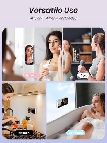 Klearlook Magnetic Suction Phone Mount for MagSafe Case, Removable Sticky Phone Grip Holder for Hands-Free Makeup/Selfie/Live Streaming/Vlog for TikTok & Instagram Influencer/Creator, Transparent in Saudi Arabia