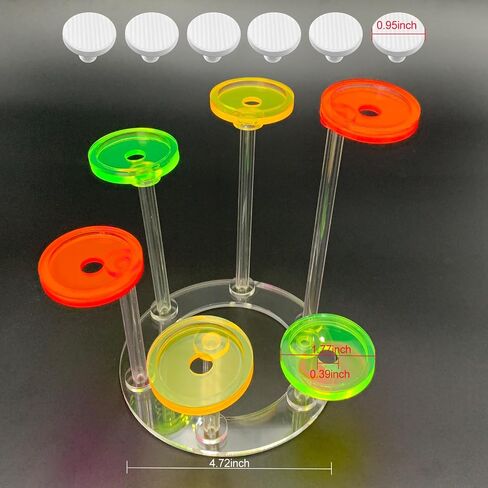 4 Pack Single frag Plugs to Hold Coral frag with 4 pcs T-Shaped Coral Bases in Saudi Arabia