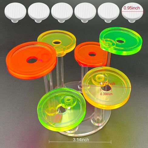 4 Pack Single frag Plugs to Hold Coral frag with 4 pcs T-Shaped Coral Bases in Saudi Arabia