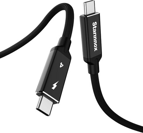 6.6 قدم Thunderbolt 4 كابل USB4 - نقل البيانات 40 جيجابت في الثانية ، شاشة 8K HD ، شحن سريع 240W ، متوافق مع أجهزة Thunderbolt 3/4 و USB -C ، 2M in Kuwait