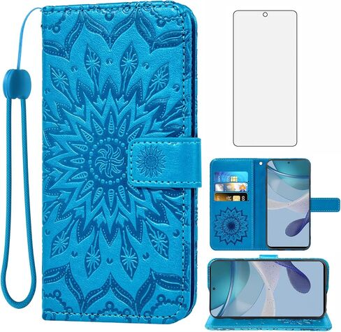 حالة الهاتف ASUWISH ل MOTEROLA MOTO G 5G 2023 محفظة مع واقي شاشة زجاجي مقسى ومرافد من الجلد ، حامل بطاقة CORDER in Saudi Arabia