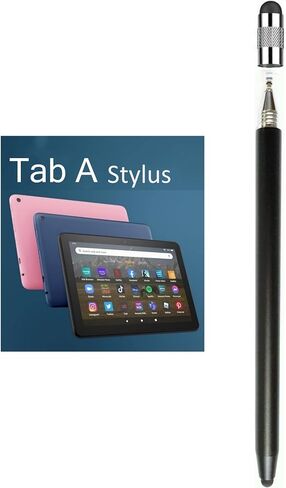 قلم 2 في 1 لجهاز Samsung Galaxy Tab A9+ Plus/A9/A8/A8 Plus/A7/A7 Lite، قلم سعوي عالي الحساسية والدقة لأجهزة iPad Pro/iPhone/Fire/Surface Table جميع الأجهزة التي تعمل باللمس (أسود + أبيض ) in Saudi Arabia