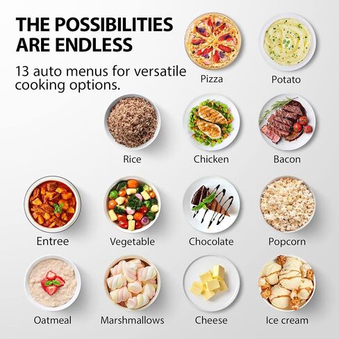 TOSHIBA ML4-EM12PA(BS) Countertop Microwave Oven with Stylish Design As Kitchen Essentials, Smart Sensor, 13 Auto Menus&Mute Function, 1.2 Cu Ft with 12.4" Turntable, 1000W, Black Stainless Steel in Saudi Arabia