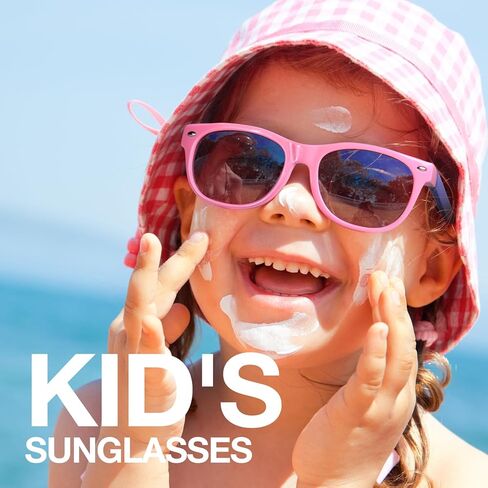 RIVBOS Kids Sunglasses Polarized UV Protection Flexible Rubber Glasses Shades with Strap for Boys Girls RBK004 in Saudi Arabia