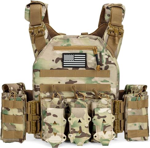 Jueachy Tactical Vest Phone Mount: Plate Carrier Phone Holder - Pouch Molle Cell Phone Holder for Screen Size 4.7"-6.7" Black in Saudi Arabia