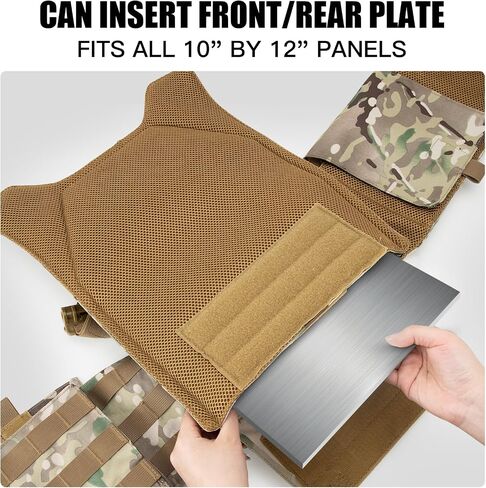 Jueachy Tactical Vest Phone Mount: Plate Carrier Phone Holder - Pouch Molle Cell Phone Holder for Screen Size 4.7"-6.7" Black in Saudi Arabia