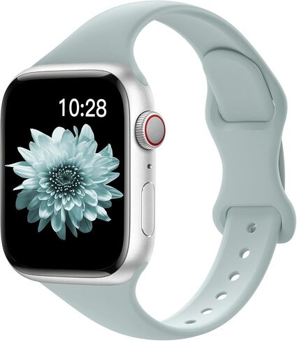 Kingofkings براءات الاختراع النحيفة النحيفة النطاق التوافق مع نطاقات Apple Watch للنساء 42 مم 38 مم 40 مم 41 مم 45 مم 45 مم 46 مم 49 مم ، حزام سيليكون ناعم للرياضة لسلسلة IWatch 10 9 SE 8 7 6 5 4 3 2 1 Ultra in Saudi Arabia