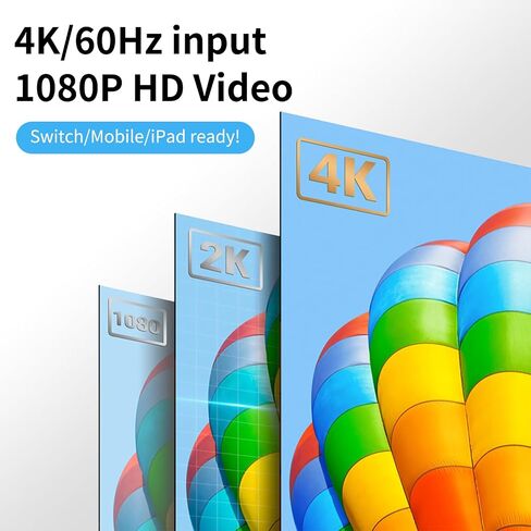 USB 3.0 Audio Video Capture Card with Microphone 4K30HZ HD Loop Output, 1080p 60fps Video Recorder for Streaming Video Game Capture Works for PS5/Switch/Camera/PC/OBS in Saudi Arabia