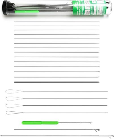 BLUEWING Hollow Spectra Threading Looping Splicing Needles Kit 21pcs Stainless Steel Fishing Rigging Needle Set in Saudi Arabia
