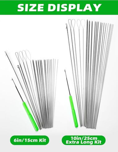 BLUEWING Hollow Spectra Threading Looping Splicing Needles Kit 21pcs Stainless Steel Fishing Rigging Needle Set in Saudi Arabia
