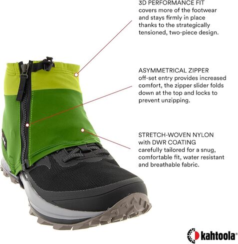 Kahtoola INSTAgaiter Low Gaiters for Hiking, Trail Running, Mountaineering, Hunting, Rocky Terrain, Mud, Snow & Ice in Kuwait