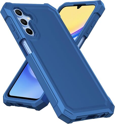 AILiber for Galaxy A36 CORPLE PORPHING ، واقي الشاشة A36 ، ووقاية من الطبقة المزدوجة ، وركن عازف الصدمات TPU ، وغطاء ثقيل سيليكون نحيف لـ Samsung Galaxy A36 5G-Blue in Kuwait