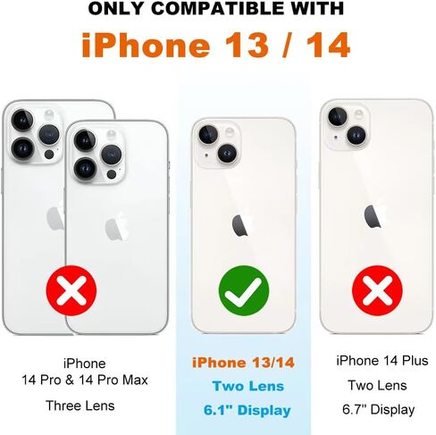 for iPhone 14/13 Clear Frame No-Back Case, Thin Ultra-Light Anti-Yellowing Transparent Protection Heat Dissipation Phone Cover Case 6.1" in Saudi Arabia