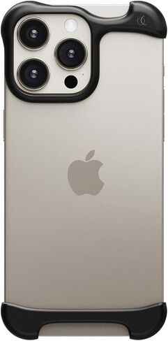 Arc Pulse Compatible with iPhone 16 Pro Phone Case (2024), Minimalist Protective Shock Absorption Aerospace Grade Aluminum Shells + Elastomer Inlays Easy Fit 6.3 inch (Aluminum Matte Black) in Saudi Arabia