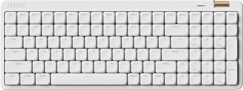 Flow Lite 100 Keys Low Profile Mechanical Keyboard, Swappable Rechargeable Wireless Keyboard with 2.4G Receiver, Bluetooth and Wired Connection for Windows, Mac/Spector Linear Switches (Marble) in Saudi Arabia