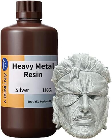 Heavy Metal Resin 3D Printer UV-Curing Resin 405nm Photopolymer for LCD/DLP High Precision Low Shrinkage Fast Curing Epic Feeling Unique Metallic Gold 1KG in Kuwait