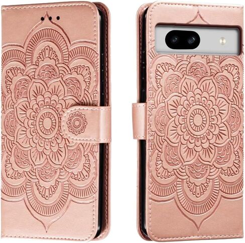 for Google Pixel 8a Case Wallet with Card Holder Kickstand Magnetic Soft Leather Flip Fold Case for Google Pixel 8a Cover (Gray) in Saudi Arabia