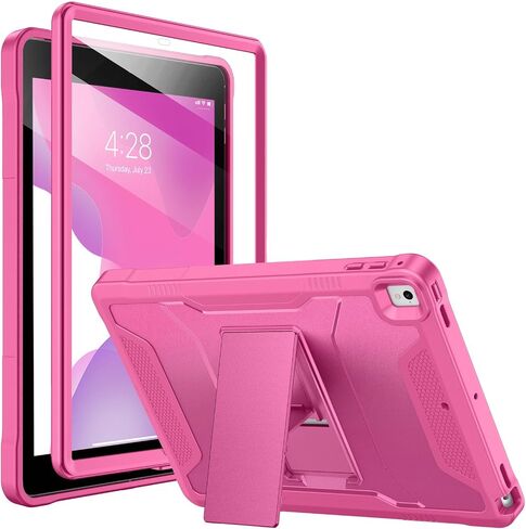 حالة SOKE لـ IPAD 6th/5th Generation 9.7 بوصة 2018/2017 ، مع واقي شاشة مدمج و Kickstand ، وغطاء وقائي للخدمة الثقيلة الوعرة لـ Apple iPad Air 2/Pro 9.7-Black in Kuwait