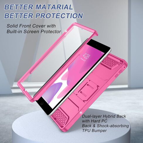 حالة SOKE لـ IPAD 6th/5th Generation 9.7 بوصة 2018/2017 ، مع واقي شاشة مدمج و Kickstand ، وغطاء وقائي للخدمة الثقيلة الوعرة لـ Apple iPad Air 2/Pro 9.7-Black in Kuwait