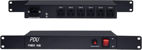 1U PDU Network Servers Surge Protector Power Distribution Unit 12-Outlet, 120V 20A, 3600 Joules 10KA,19″ Rack Mount Power Strip,Heavy-Duty 12AWG 16 ft Cord,w/AC Filter, ETL Listed, by ThePoEstore in Saudi Arabia