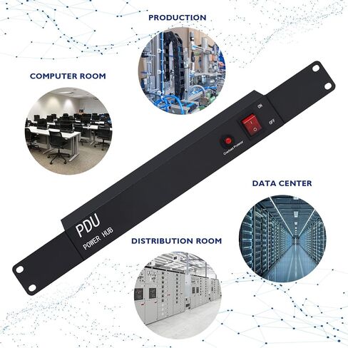 1U PDU Network Servers Surge Protector Power Distribution Unit 12-Outlet, 120V 20A, 3600 Joules 10KA,19″ Rack Mount Power Strip,Heavy-Duty 12AWG 16 ft Cord,w/AC Filter, ETL Listed, by ThePoEstore in Saudi Arabia