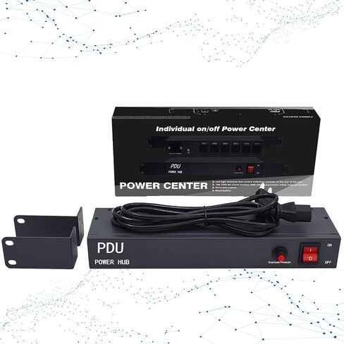 1U PDU Network Servers Surge Protector Power Distribution Unit 12-Outlet, 120V 20A, 3600 Joules 10KA,19″ Rack Mount Power Strip,Heavy-Duty 12AWG 16 ft Cord,w/AC Filter, ETL Listed, by ThePoEstore in Saudi Arabia