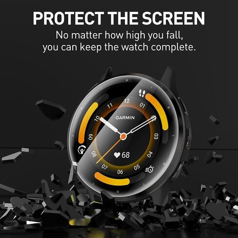 Suoman 6 عبوات لـ Garmin Vivoactive 5 Screen Protector ، March Port + TPU High Defil in Kuwait