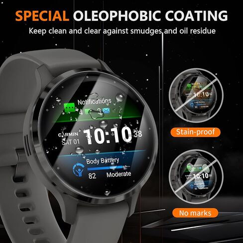 Suoman 6-Pack for Garmin vivoactive 5 Screen Protector, Charger Port + TPU High Definition Clear Protective Film in Kuwait