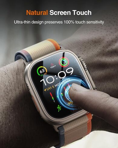 LK 2 Pack Hard PC Case with Tempered Glass Screen Protector Compatible for Apple Watch Series 6 SE 40mm, Ultra-Thin Overall Protective Cover for Apple Watch 6 SE 40mm (Clear) in Saudi Arabia